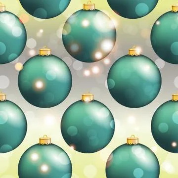 New year pattern with ball. christmas wallpaper Stock Illustration