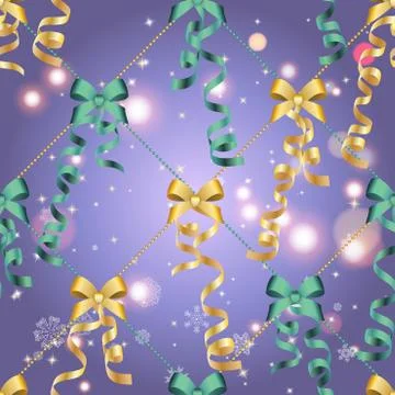 New year pattern with ball. christmas wallpaper Stock Illustration