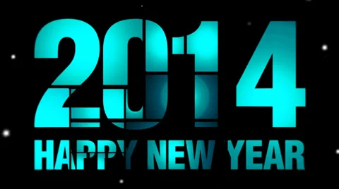 New year piece of text effects 1 Stock Footage 33643243
