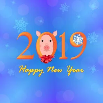 New Year of the Pig Stock Illustration
