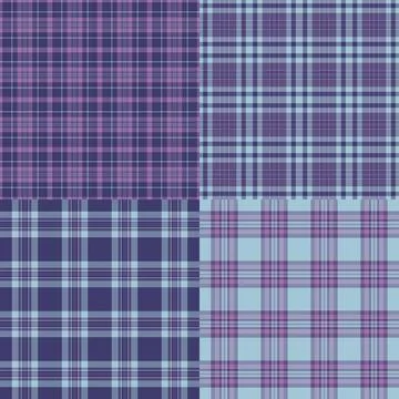 New Year plaid pack created for commercial designers. Ready to use tartan pat Stock Illustration