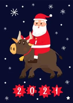 New year postcard. Stock Illustration