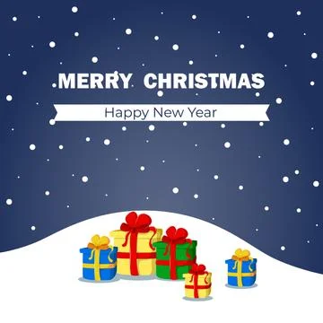 New year postcard Stock Illustration