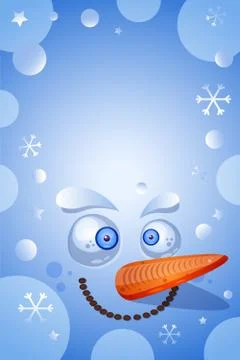 New Year postcard vector template Stock Illustration