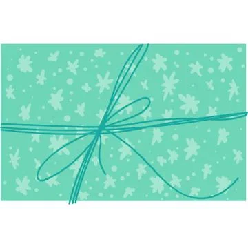 New year present box flat vector illustration Illustrazione stock