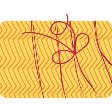 New year present box flat vector illustration イラスト素材