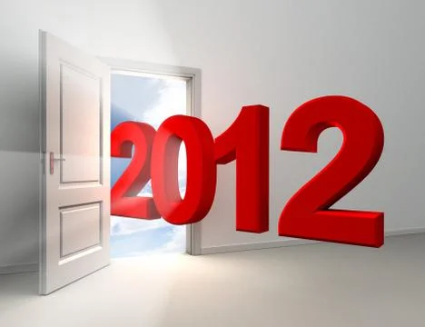 New year red 2012 Stock Illustration