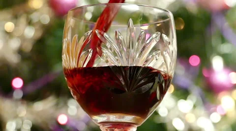 New Year Red Wine Stock Footage 57997722