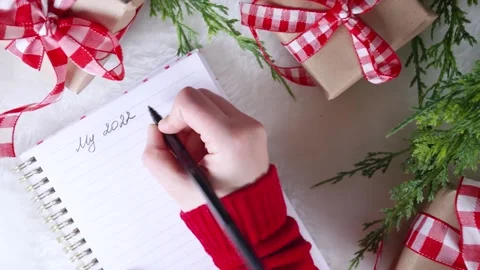 New Year Resolution and Goals 2022 Video stock 167218309