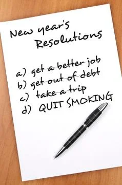 New year resolutions 스톡 사진