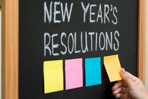 New year resolutions Stock Photos
