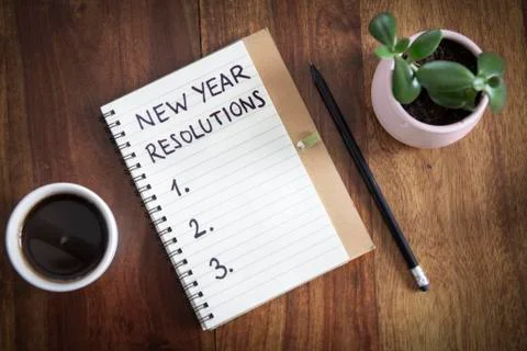 New year resolutions Stock Photos