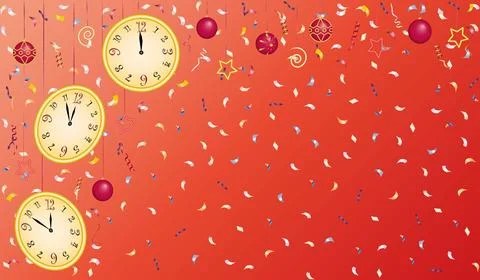 New Year 's background Stock Illustration