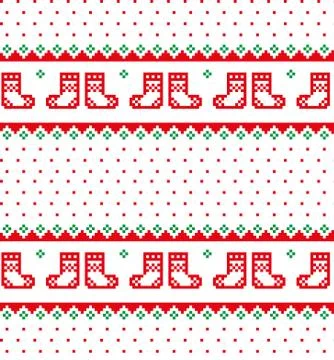 New Year s Christmas pattern pixel vector illustration eps Illustrazione stock