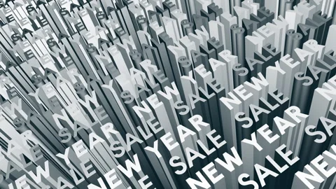 New Year Sale Background Stock Footage 256984003