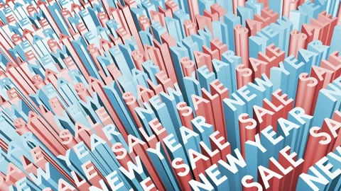 New Year Sale Background Stock Footage 256984005