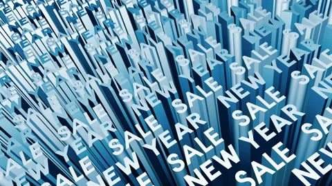 New Year Sale Background Stock Footage 256984852