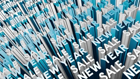 New Year Sale Background Stock Footage 256984869
