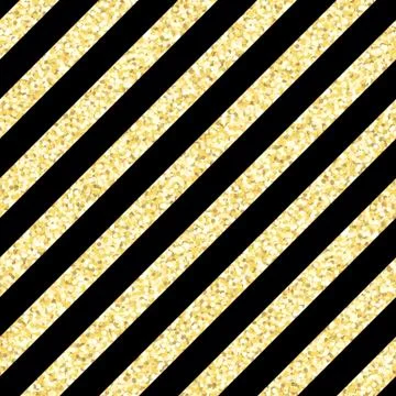 New Year seamless gometric pattern with golden glitter textured stripes 库存插图
