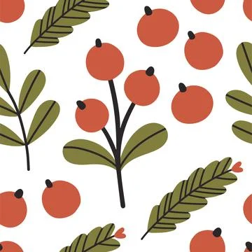 New year Seamless Pattern. Hand drawn pattern. New year texture for print Stock Illustration