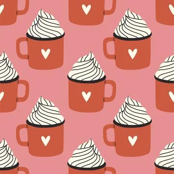 New year Seamless Pattern. Hand drawn pattern. New year texture for print Stock Illustration