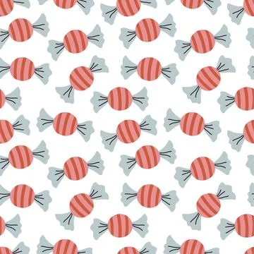 New year Seamless Pattern. Hand drawn pattern. New year texture for print Stock Illustration