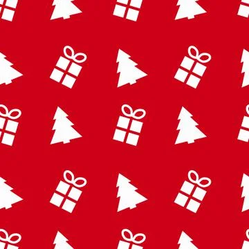 New Year, seamless pattern, vector. Stock Illustration