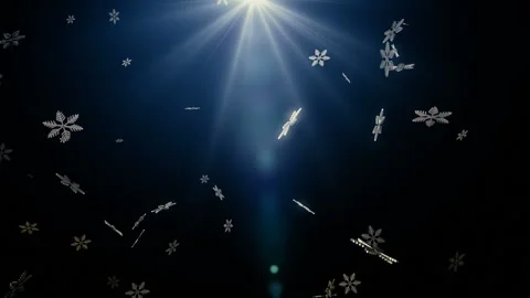 New Year Snowfall Stock Footage 119423580
