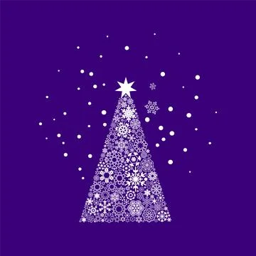 New Year snowflake background 스톡 사진