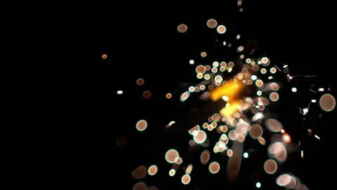 New Year Spark Light Stock Footage 82906058