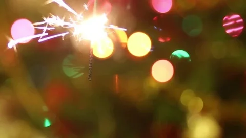 New Year Sparkles Stock Footage 83897883