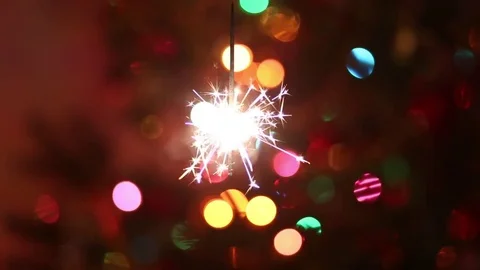 New Year Sparkles Stock Footage 83898300