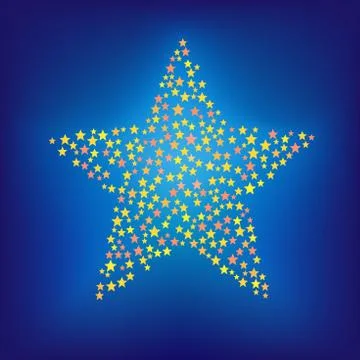 New year star Stock-Illustration