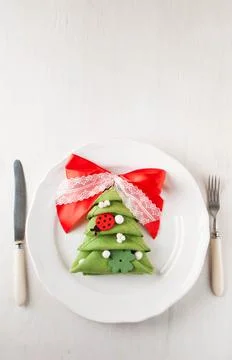 New year table set Stock Photos