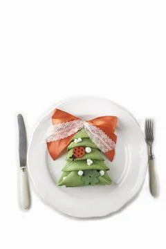 New year table set Stock Photos