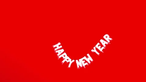 New Year Text Effect Stock Footage 303292430