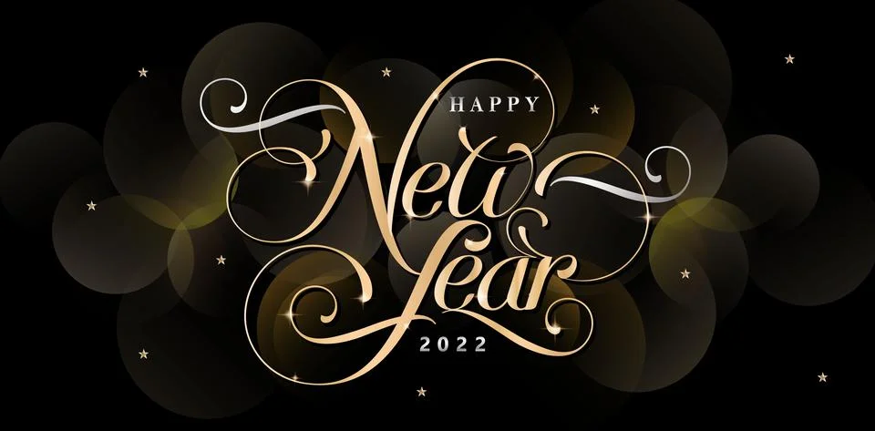 New Year text Stock Illustration