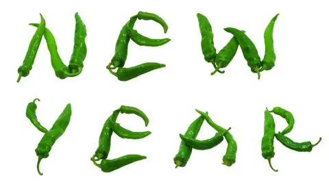 New year text Stock Photos