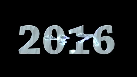 New year theme dissolving text. Stock Footage 70737941
