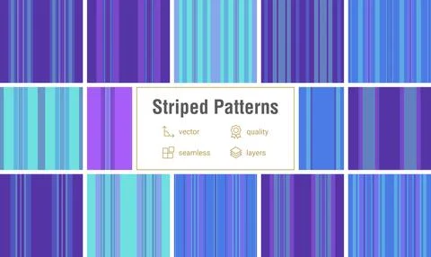 New Year themed striped bundle for promotional graphics. Lines backgrounds .. Stock Illustration