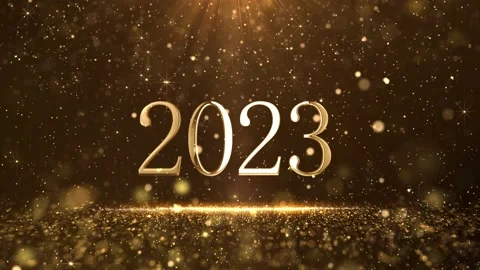New Year Top ten countdown glittering gold bright numbers from 10 to 1 seconds. Video stock 225126066