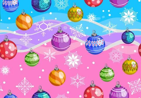 New year toys hand pattern seamless print textile Stock Illustration