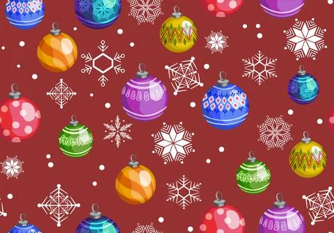 New year toys hand pattern seamless print textile Stock Illustration