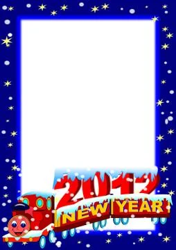 New Year Train 2012  Stock Illustration