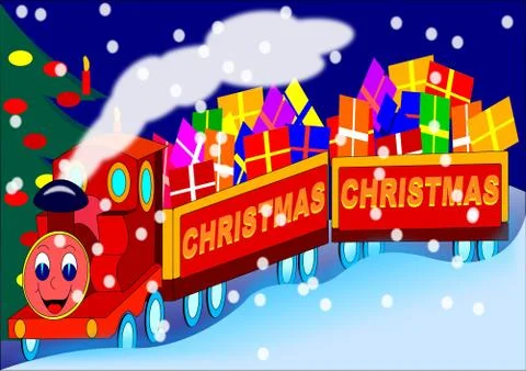 New Year Train 2012 Illustrazione stock