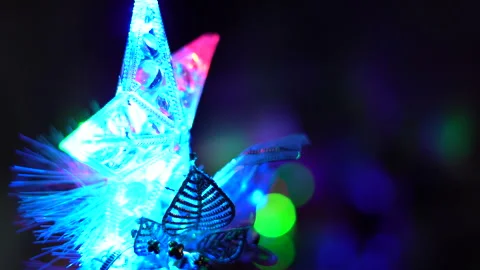 New Year tree and New Year symbols Stock Footage 294078956