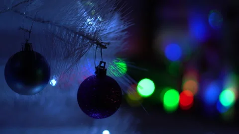 New Year tree and New Year symbols Stock Footage 294079856