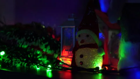 New Year tree and New Year symbols Stock Footage 294082177