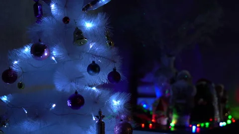 New Year tree and New Year symbols Stock Footage 294082716