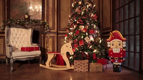New year tree decoration Stock Footage 99628262